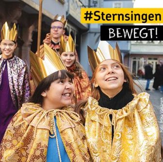 #Sternsingen bewegt! (c) Kindermissionswerk Die Sternsinger in pfarrbriefservice.de