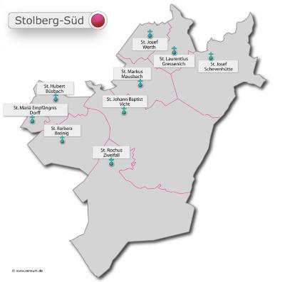 Stolberg-Süd - Karte